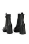 , Women's Genuine Leather Boots 163359Z627 Black - 5