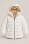 Unisex Children's Water and Windproof Fur-Lined Hooded Inflatable Coat - 4