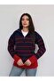Half-Zip Striped Knit Sweater - 3
