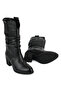 , Women's Genuine Leather Boots 1631072Z47531 Black - 6