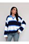 Polo Collar Thick Striped Sweater - 4