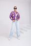 Women's Stand Collar Bomber Jacket with Pockets and Elastic Waist - 6