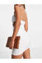 Rochie mini, alb - 2