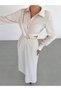 Rochie maxi, bej - 3