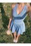 Rochie de blugi, albastru - 4