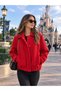 Polo Collar Women's Bomber Cashmere Jacket