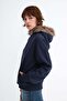Furry Hooded Sweatshirt H9072