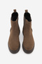 Women's Elastic Side Strap Casual Boots Kolesya Light Brown Suede - 7