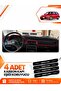 Honda Civic Ef (1988-1991) Compatible Front Torpedo Protection Carpet Cover - Black-Red - Ho004