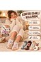 Women's Teddy Bear Patterned Soft Booties Socks Set of 8 Plush Soft Warm Perfumed Winter Comfortable Socks Set - 6