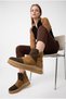 Women's Orthopedic Genuine Leather Laceless Sport Style Thick Sole Daily Boots M27Kb/4150