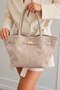 Women's New Season Suede Leather Long Strap Shoulder & Hand Bag with Magnet Closure - 3
