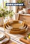 Set of 3 Wicker-Look Decorative Trays – Serving and Presentation Tray with Handles – Interlocking Multi-Purpose Tray - 2