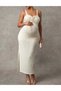 Rochie maxi, crem - 3