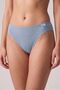 Women's Sis Blue Cotton Satin Ribbed Panties