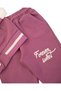 Girl's Seasonal College Jacket with Heart Embroidery, 2-3-4-5-6 Years Old, Cotton Compact 2-Piece Tracksuit Set - 6