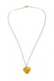 Calcite Stone Heart Pendant - Gift with Wooden Box - 6