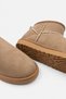 Fuzzy Inside Flat Sole Women's Shoes Mini Tan Suede Ankle Boots - 7