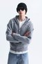 Boxy fit hooded sweatshirt