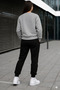 Unisex Oversize Winter Sweater 2 Thread Seasonal Tracksuit Set Casual Sport Stylish Two-Piece Set - 2