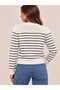 New Season Seasonal Thin Knitted Gold Buttoned Crew Neck Women's Cardigan - 3