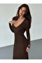 Rochie maxi, maro - 5