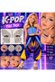 Kpop Huntrix Zoey Costume - Designer Blouse - Loose Pants - Face Stone Birthday Party Set (Pattern Is Large)