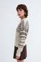 Patterned Crew Neck Sweater K3562 - 4