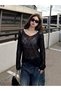 Pulover, negru - 4