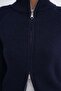 Zippered Knitwear Cardigan H3574 - 3