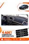 Opel Insignia (2008-2013) Compatible Front Cover Torpedo Protection Protective Case Carpet - Black-Beige - Op010