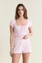 Patterned Cotton Pointelle Pajama Shorts