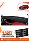 Mg Hs (2018-2024) Compatible Dashboard Protection Protective Cover Carpet Cover Chest Panel - Black - Mg001