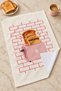 Good Morning Coffee Coffee and Croissant Patterned Red Ecru 2-Piece Kitchen Towel Set 35X55 - 5