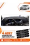 Ford Focus 3.5 Station Wagon (2014-2018) Compatible Dashboard Protection Cover Carpet Cover - Black - Fo012