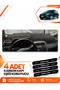 Fiat Punto Grande (2005-2018) Compatible Front Dashboard Protection Cover - Black-Brown - Fi016