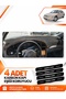 Kia Sephia (1998-2004) Compatible Front Torpedo Protection Carpet Cover - Black-Brown - Ki016