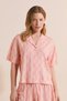 Short Patterned Pajama Shirt