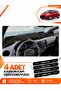 Toyota Yaris (2014-2019) Compatible Front Torpedo Protection Case Carpet Cover - Black-Brown - To026