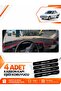 Renault 19 Europa (1996-2003) Compatible Front Torpedo Protection Case Carpet Cover - Black-Red - Re004
