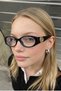 Geranyy Black Frame Ultra Light Blue Block Blue Light Filter Women's Glasses - 2