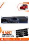 Ford Courier (2013-2020) Compatible Front Torpedo Protection Case Carpet Cover with Screen - Black-Blue - Fo003