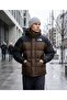 Hmlyn down Parka Men's Outdoor Jacket (550 Fill Goose down) Brown