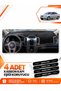 Kiacerato (2008-2012) Compatible Front Cover Torpedo Protection Protective Case Carpet - Black-Beige - Ki007