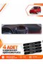Ford Courier (2013-2020) Compatible Front Torpedo Protection Cover with Screen - Black-Red - Fo003