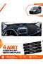 Fiat Doblo (2013-2015) Covered Compatible Front Glove Box Protection Case Carpet Cover - Black-Blue - Fi007