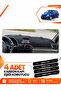 Renault Clio Symbol Airbag Compatible (2003-2006) Front Torpedo Protection Cover Carpet - Black-Grey - Re012