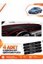 Volkswagen Passat Cc (2008-2012) Compatible Front Torpedo Protection Cover - Black-Red - Vw016