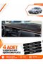 Toyota Carina E T190 Without Airbags (1992-1997) Compatible Torpedo Protection Cover - Black-Brown - To009