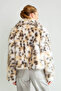 Robi̇n Women's Leopard Patterned Faux Fur Coat with Leather Tunnel Lining at the Waist - 8